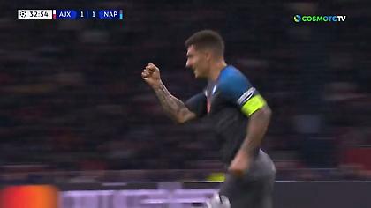 Άγιαξ-Νάπολι: Ο Ντι Λορέντσο δίνει το προβάδισμα στους Ιταλούς