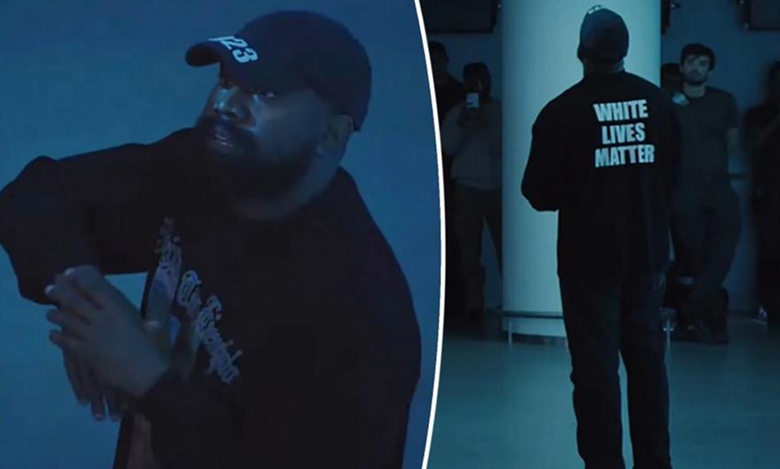 Kanye West: Με μπλούζα «White Lives Matter»