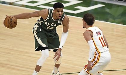 Ηττήθηκαν από τους Χοκς στην επιστροφή του Γιάννη οι Μπακς