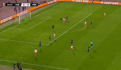 Απίθανη σουτάρα του Κανγκά από τα 35 μέτρα για το 4-0 του Ερυθρού!