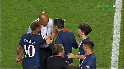 Ένταση με Νεϊμάρ στο φινάλε - Μπήκε στη μέση ο... θηριώδης Λουιζάο