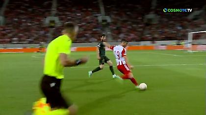 Πήγε να βάλει απίστευτο γκολ με σέντρα-σουτ ο Μασούρας αλλά τον σταμάτησε το δοκάρι!