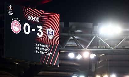 Τα highlights από τη βαριά ήττα του Ολυμπιακού από την Καραμπάγκ