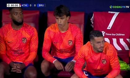 Ατλέτικο: Είδε πέντε παίκτες -αλλά όχι αυτόν- να περνούν αλλαγή και τα... πήρε με Σιμεόνε ο Φέλιξ