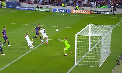 Η προβολή του Τζέκο που τράνταξε το οριζόντιο δοκάρι του Τερ Στέγκεν