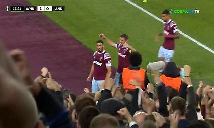 Με φαουλάρα του Μπενραμά το 1-0 για τη Γουέστ Χαμ κόντρα στην Άντερλεχτ