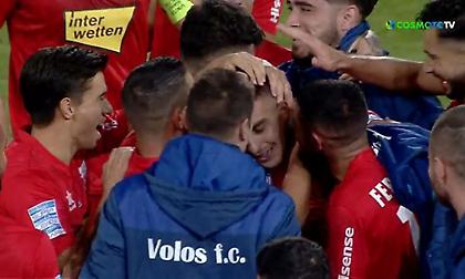 Ο 18χρονος Μεταξάς σκόραρε για τον Βόλο και πανηγύρισε συγκινημένος