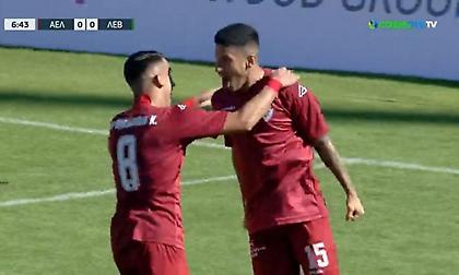 Άνοιξε το σκορ με σουτάρα του Πεδρόσο η ΑΕΛ, γρήγορη απάντηση του Λεβαδειακού με Νίκα