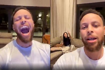 O Στεφ Κάρι πανηγύρισε το καλάθι νίκης του κουνιάδου του, Ντέμιον Λι, και ξύπνησε τον γιο του