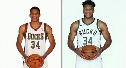 Μπακς: 10 χρόνια Γιάννης Αντετοκούνμπο, 10 παρόμοιες φωτογραφίες