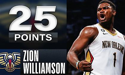 Έλαμψε στην επιστροφή του μετά από 533 μέρες ο Ζάιον Γουίλιαμσον