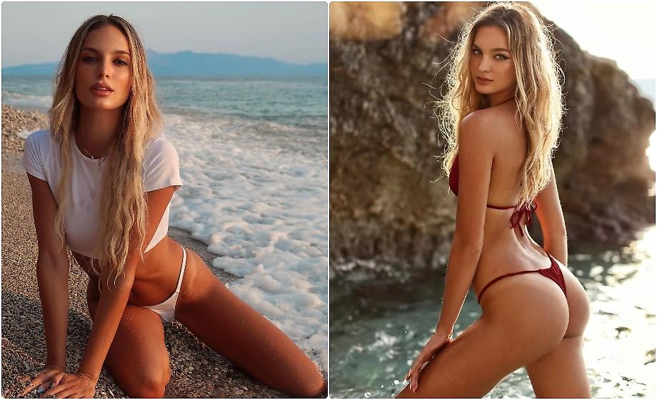 Η ξανθιά Αλβανίδα καλλονή που κάνει θραύση σε αθλητική εκπομπή