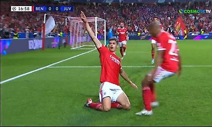 Τέσσερα γκολ μέχρι το 35' και προβάδισμα για Μπενφίκα με Γιουβέντους