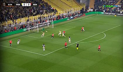 Πλασεδάρα του Γκουιρί στην κίνηση για το 1-0 της Ρεν