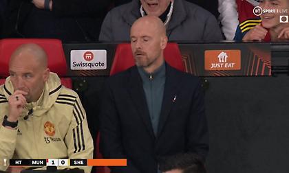 Ο Ταν Χαγκ δεν... ψήθηκε με τα τσαλίμια του Άντονι και τον έβγαλε από το ματς!