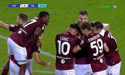 Τα δύο γκολ της Τορίνο σε ενάμισι λεπτό κόντρα στη Μίλαν