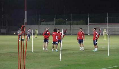 Το live streaming από την προπόνηση του Ολυμπιακού