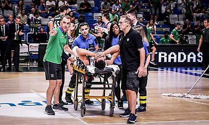 Κάταγμα εξάρθρημα αριστερής ποδοκνημικής υπέστη ο Ντάρκο-Κέλι του ΠΑΟΚ