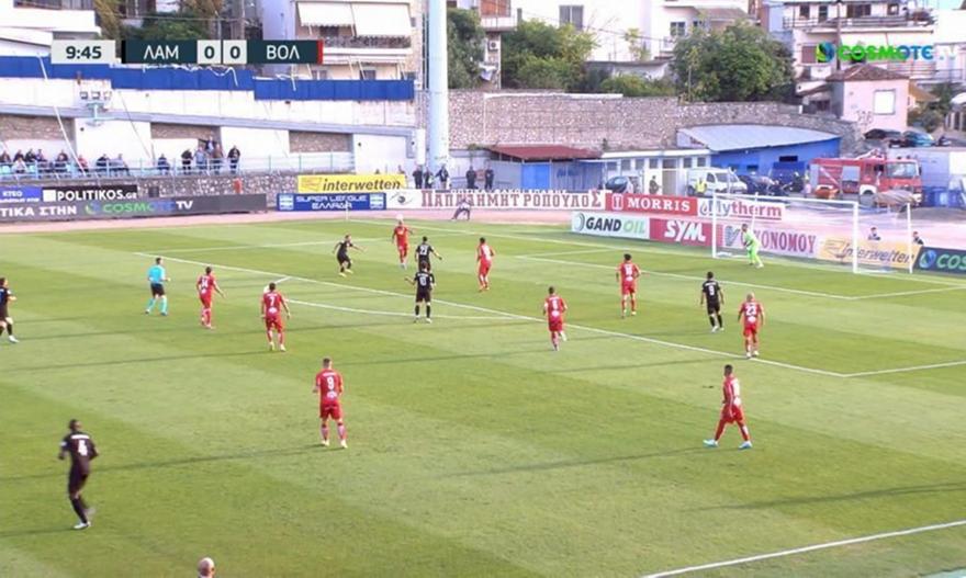 Ωραίο σουτ του Ντε Βινσέντι για το 1-0 της Λαμίας