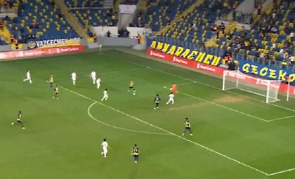 Σκόραρε με τσιμπητό πλασέ ο Χατζηγιοβάνης στο ματς Κυπέλλου της Ανκαραγκιουτσού