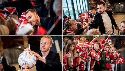 Μαθητές ξεπροβόδισαν τους παίκτες της Δανίας για το Μουντιάλ