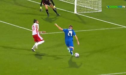 Ο Ιωαννίδης προσπάθησε να σκοράρει από δύσκολη γωνία