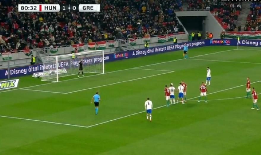 Ουγγαρία-Ελλάδα: 1-1 με πέναλτι του Μπακασέτα