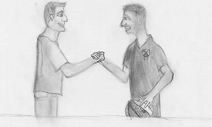 Η συγκινητική ζωγραφιά με Γέλοβατς-Μαυροειδή από μικρό φίλο της ΑΕΚ