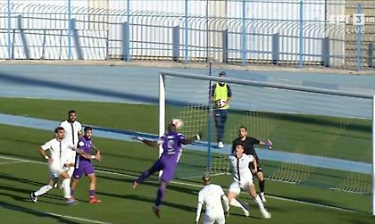 Άνοιξε το σκορ ο ΟΦΙ στην Καλλιθέα με τρομερή καρφωτή κεφαλιά του Βουό