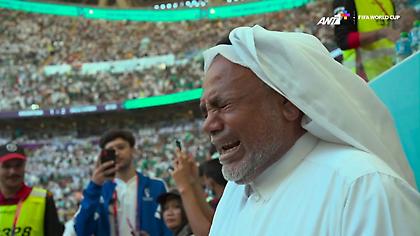 Τα δάκρυα και οι έξαλλοι πανηγυρισμοί των παικτών της Σαουδικής Αραβίας στο σφύριγμα της λήξης