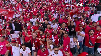 Χαμός στις εξέδρες των Τυνήσιων για την αναμέτρηση με την Δανία