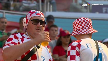 Κροάτες «παρανομούν»: Πίνουν μπύρα στις εξέδρες του Κατάρ