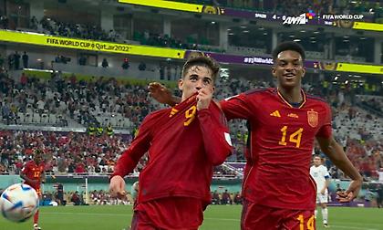 Ασίστ Μοράτα, σουτάρα Γκάβι με το εξωτερικό και 5-0 η Ισπανία!