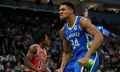 Το νέο... βαρβάτο double double του Γιάννη που δεν έφτασε στους Μπακς