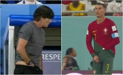 Ο Ρονάλντο έπαθε... Λεβ και έβαλε το χέρι στο σορτσάκι του