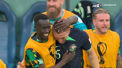 Οι πανηγυρισμοί των Αυστραλών για τη σπουδαία νίκη