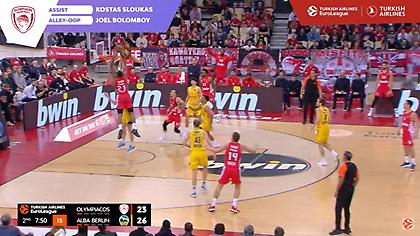 Με Μπολομπόι το Top10 της 10ης αγωνιστικής της Ευρωλίγκας