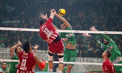 Παναθηναϊκός-Ολυμπιακός 2-2 σετ