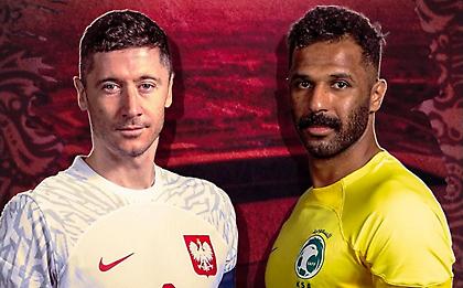 Οι ενδεκάδες στο Πολωνία-Σαουδική Αραβία