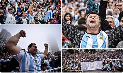 Τρέλα στην Μαρ ντελ Πλάτα: Χιλιάδες οπαδοί της Αργεντινής στους δρόμους (pics)