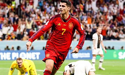 Ισπανικό προβάδισμα με απίθανο τσίμπημα της μπάλας από τον Μοράτα!