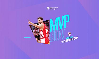 Ήταν δίκαιο κι έγινε πράξη: MVP Νοεμβρίου στην Ευρωλίγκα ο Βεζένκοφ