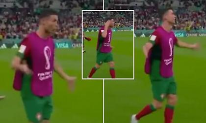 Ακόμα και μετά τη λήξη ο Ρονάλντο προσπαθούσε να πείσει ότι το γκολ είναι δικό του!