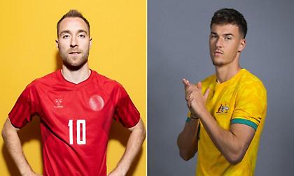 Οι ενδεκάδες στο Αυστραλία-Δανία