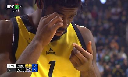 Ο Γκούντγουιν έχασε τον φακό επαφής του στο Άρης-Λάυριο