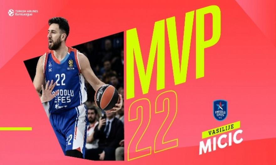 Μίτσιτς: Για δέκατη φορά στην καριέρα του MVP Ευρωλίγκας
