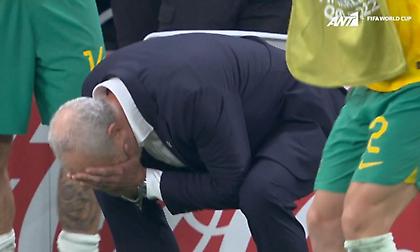 Οι απίθανες αντιδράσεις του προπονητή της Αυστραλίας πριν τη λήξη της αναμέτρησης με την Αργεντινή