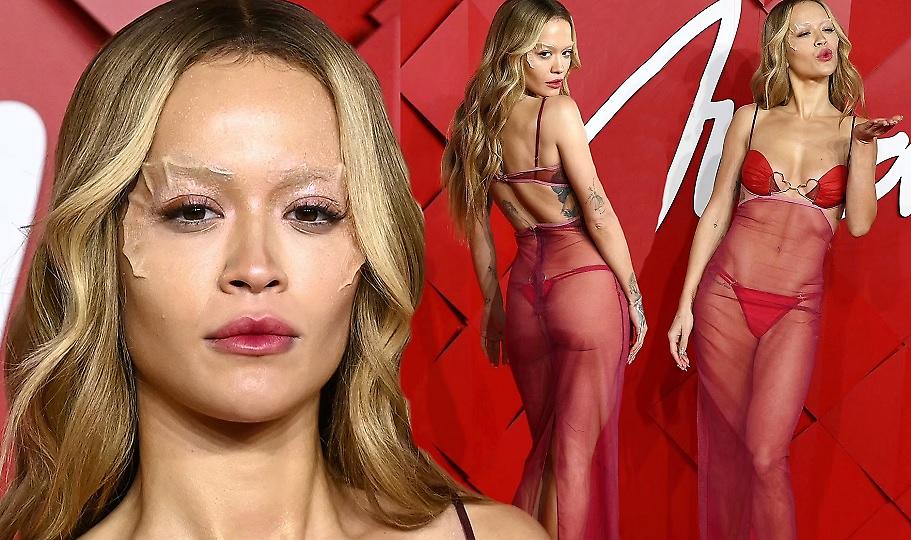 Πήγε με τα... εσώρουχα σε βραβεία μόδας η Rita Ora