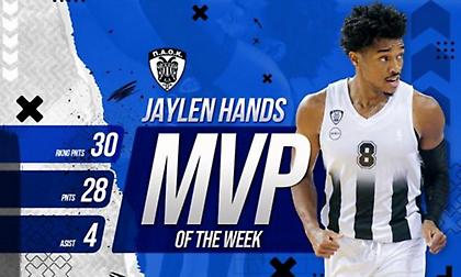 Πολυτιμότερος στην όγδοη αγωνιστική της Basket League ο Χαντς