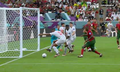 Σκόραρε το γκολ της τιμής για την Ελβετία ο Ακάνζι